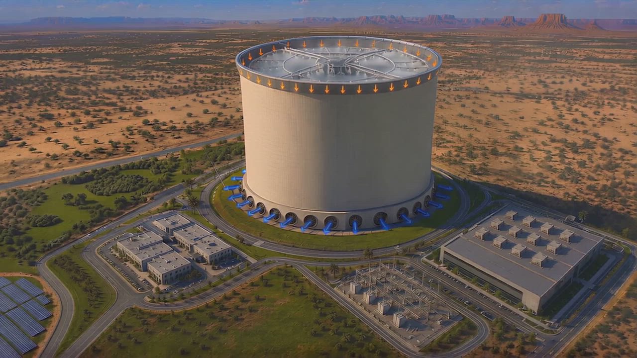 KiNRG rendering of a HydroThermal Reactor beside a data center campus